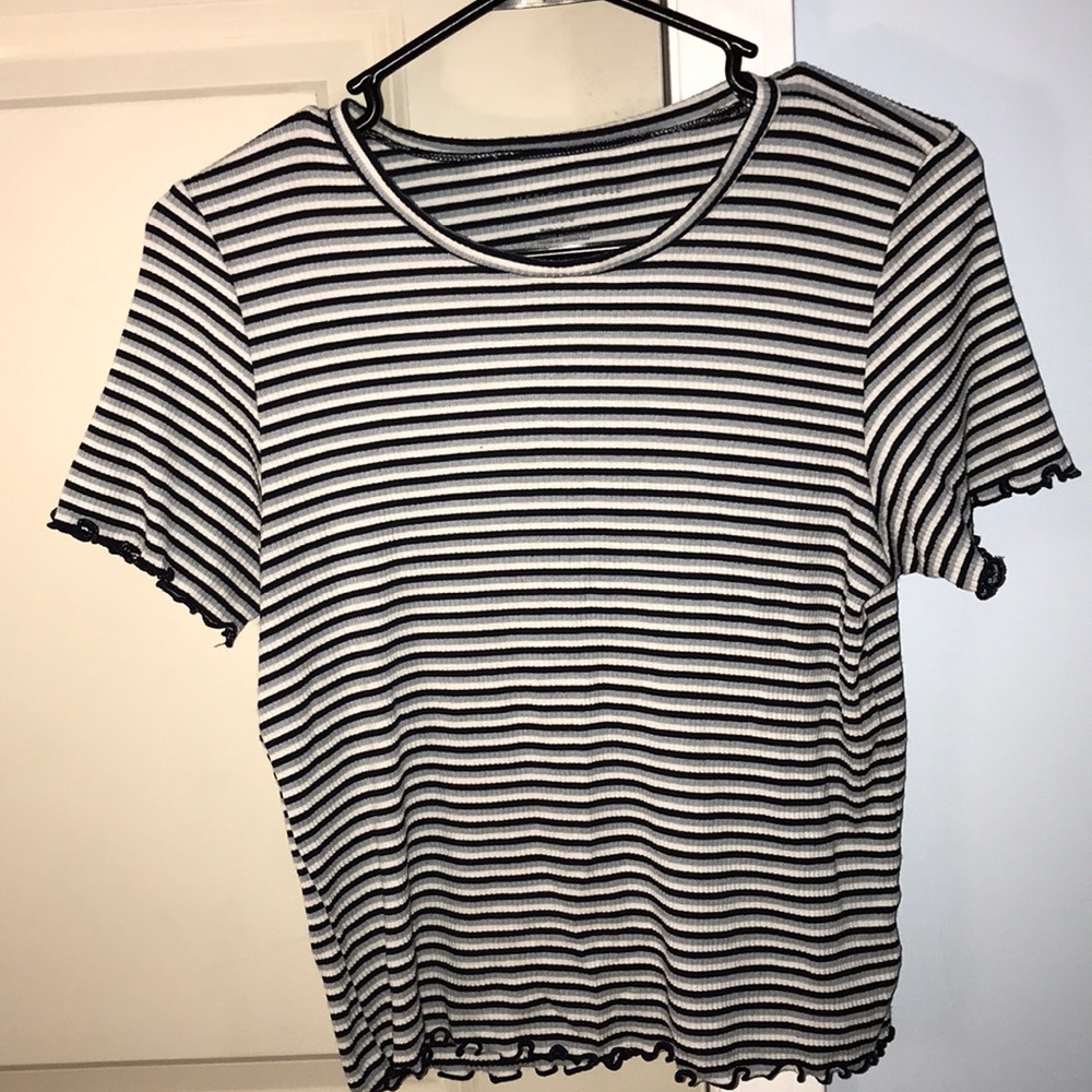 striped american eagle tee